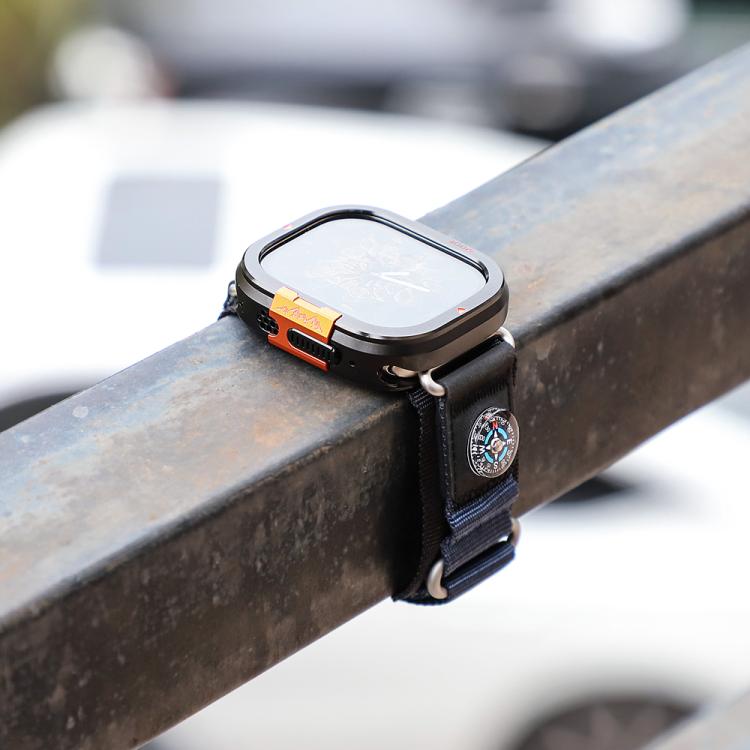 For Apple Watch Ultra 3 / 2 / 1 49mm Full Coverage Metal Watch Case(Black) by bashfashion