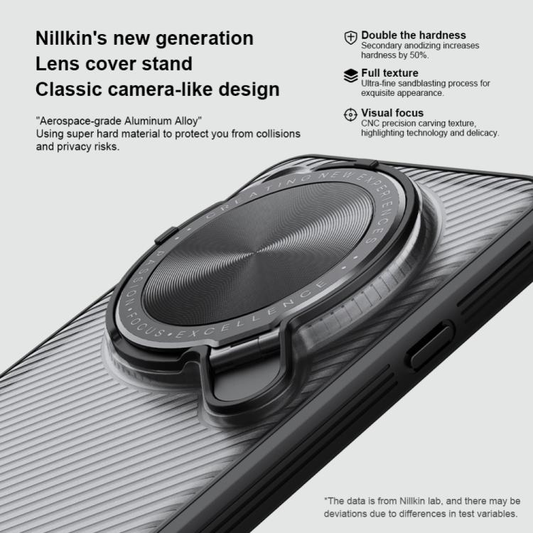 For OPPO Find X8 Ultra NILLKIN CamShield Prop Translucent PC Phone Case(Black) by NILLKIN