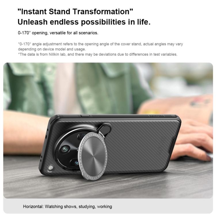 For OPPO Find X8 Ultra NILLKIN CamShield Prop Translucent PC Phone Case(Black) by NILLKIN