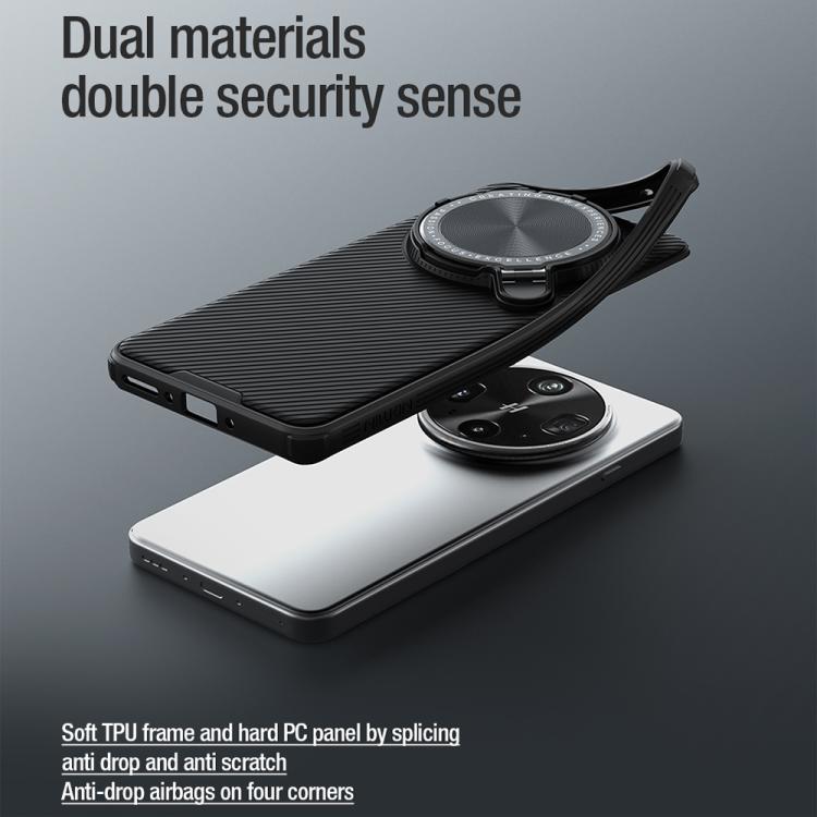 For OPPO Find X8 Ultra NILLKIN Black Mirror Prop CD Texture Mirror Phone Case(Black) by NILLKIN