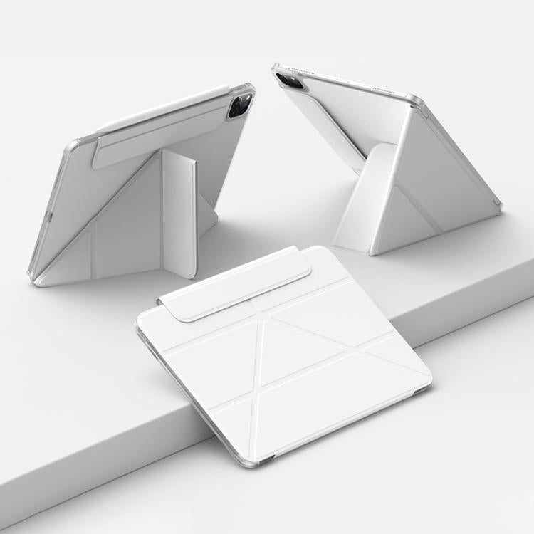 For iPad Pro 11 2022 / 2021 Four-corner Anti-collision Magnetic Double-sided Clip Tablet Case(White) by bashfashion