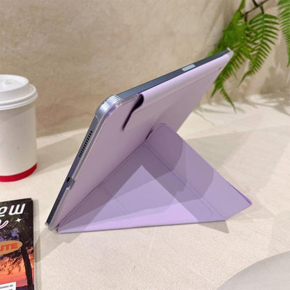 For iPad Air 11 2025 / 2024 Four-corner Anti-collision Magnetic Double-sided Clip Tablet Case(White) by bashfashion