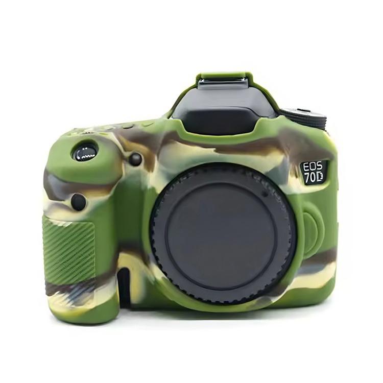 For Canon EOS 70D Soft Silicone Protective Case(Camouflage) by bashfashion