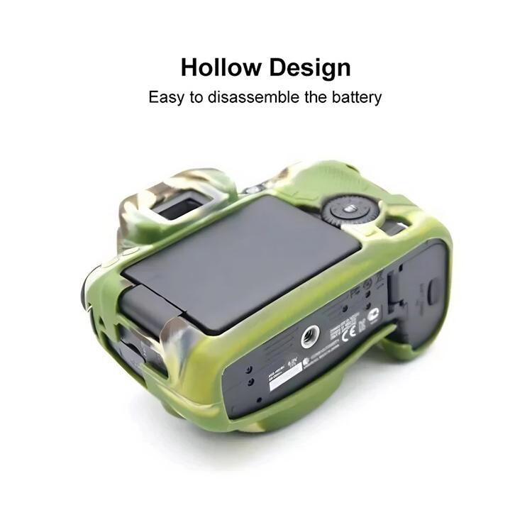 For Canon EOS 70D Soft Silicone Protective Case(Yellow) by bashfashion