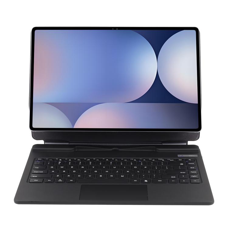 For Samsung Galaxy Tab S10 Ultra / S9 Ultra / S8 Ultra P910 Magnetic Bluetooth Keyboard Leather Tablet Case(Black) by bashfashion