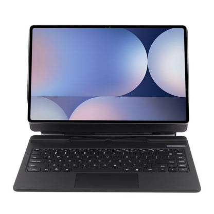 For Samsung Galaxy Tab S10 Ultra / S9 Ultra / S8 Ultra P910 Magnetic Bluetooth Keyboard Leather Tablet Case(Black) by bashfashion