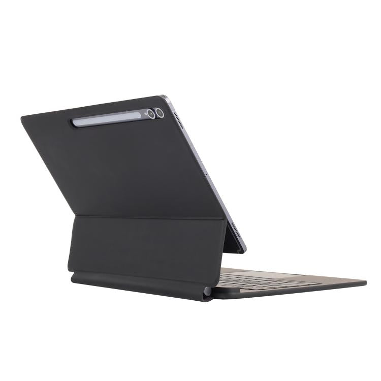 For Samsung Galaxy Tab S10 Ultra / S9 Ultra / S8 Ultra P910 Magnetic Bluetooth Keyboard Leather Tablet Case(Black) by bashfashion