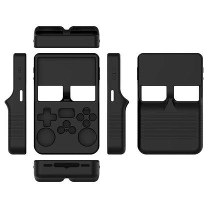 For ANBERNIC R36S Silicone Handheld Game Console Protective Case(Black) by bashfashion