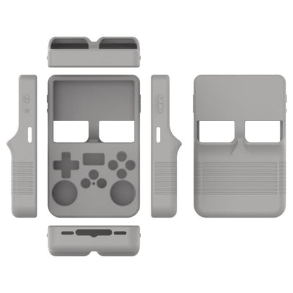 For ANBERNIC R36S Silicone Handheld Game Console Protective Case(Grey) by bashfashion
