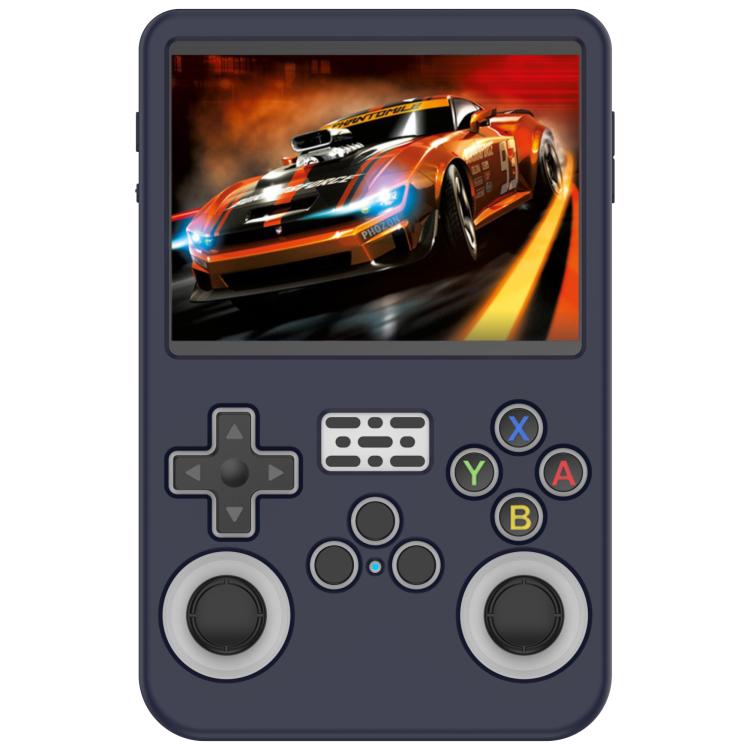 For ANBERNIC R36S Silicone Handheld Game Console Protective Case(Dark Blue) by bashfashion