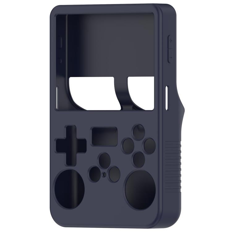 For ANBERNIC R36S Silicone Handheld Game Console Protective Case(Dark Blue) by bashfashion