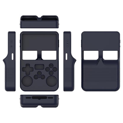 For ANBERNIC R36S Silicone Handheld Game Console Protective Case(Dark Blue) by bashfashion