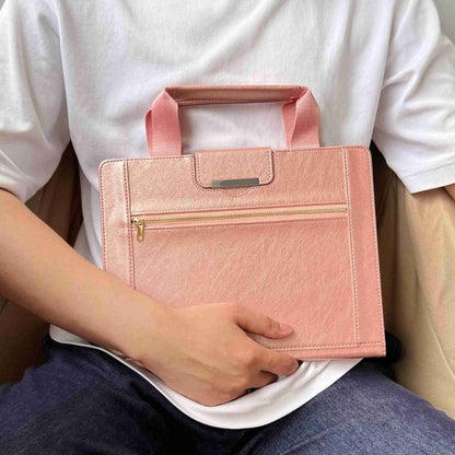 For iPad Pro 11 2025 / 2024 Zipper Handle Retro Smart Leather Tablet Case(Rose Gold) by bashfashion