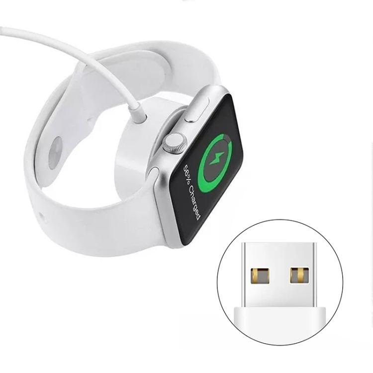 For Apple Watch Series xDfind Magnetic Fast Charger Charging Cable, USB-A Port, Length: 1m(White) by xDfind