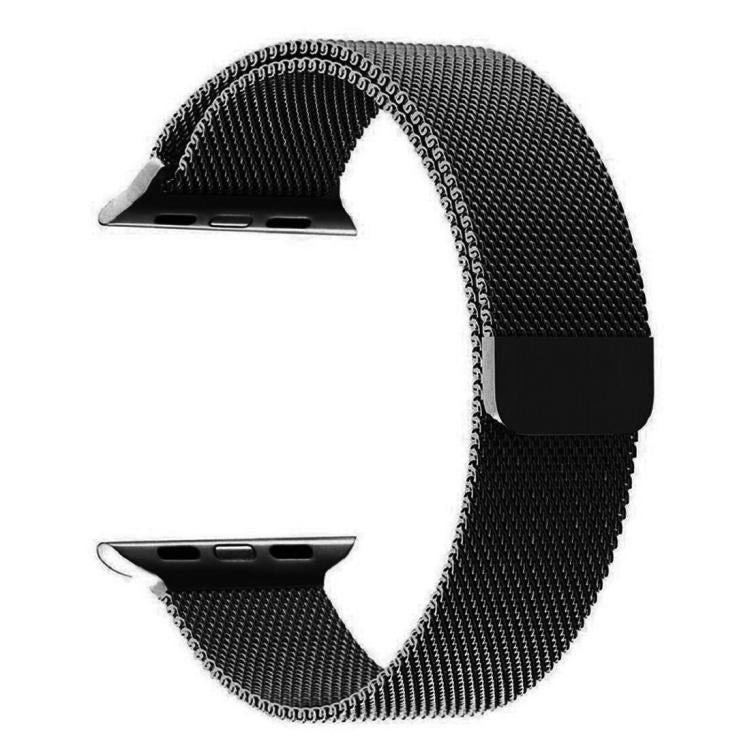 For Apple Watch 46mm / 49mm / 45mm / 44mm xDfind Milanese Loop Magnetic Metal Watch Band(Black) by xDfind