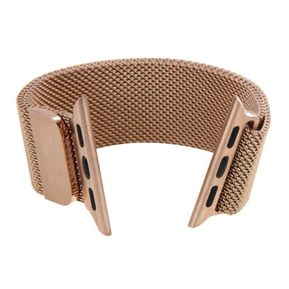 For Apple Watch 46mm / 49mm / 45mm / 44mm xDfind Milanese Loop Magnetic Metal Watch Band(Rose Gold) by xDfind