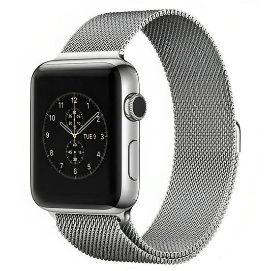 For Apple Watch 46mm / 49mm / 45mm / 44mm xDfind Milanese Loop Magnetic Metal Watch Band(Silver) by xDfind