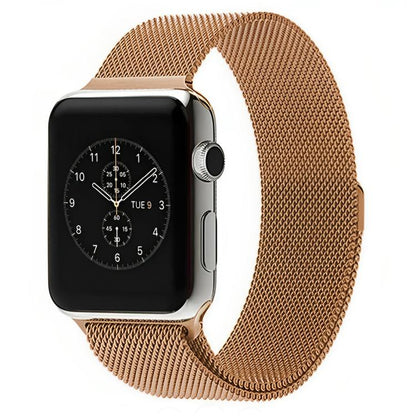 For Apple Watch 42mm / 41mm / 40mm / 38mm xDfind Milanese Loop Magnetic Metal Watch Band(Rose Gold) by xDfind