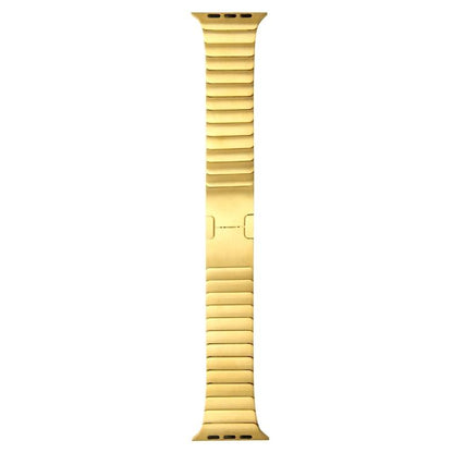 For Apple Watch 46mm / 49mm / 45mm / 44mm xDfind One Bead Stainless Steel Watch Band(Gold) by xDfind
