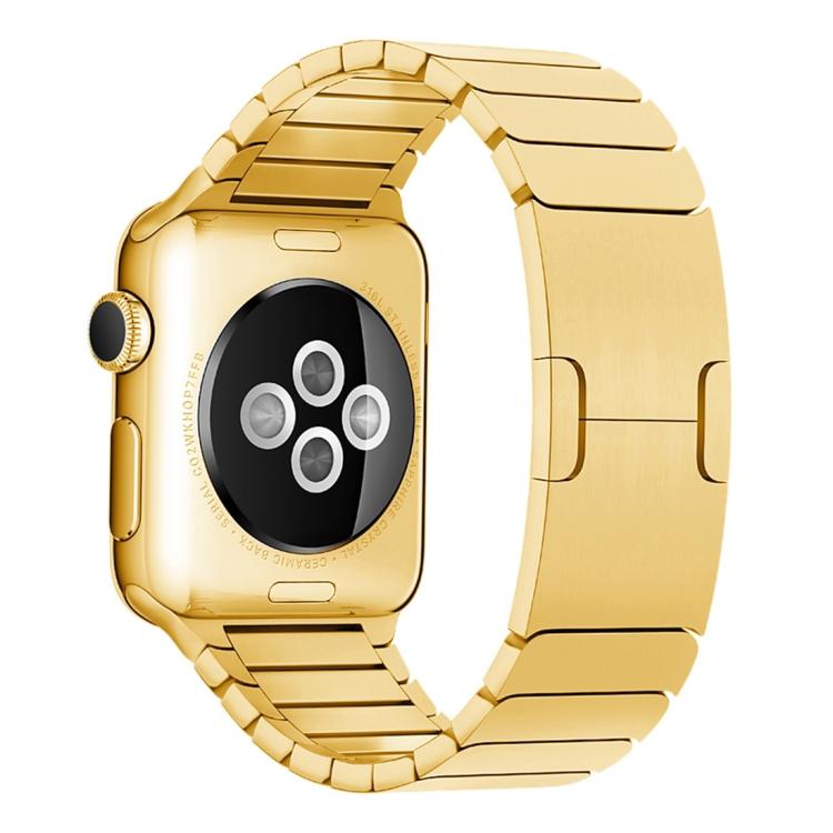For Apple Watch 46mm / 49mm / 45mm / 44mm xDfind One Bead Stainless Steel Watch Band(Gold) by xDfind