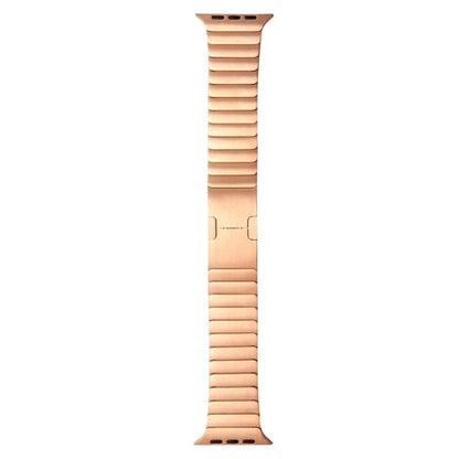 For Apple Watch 46mm / 49mm / 45mm / 44mm xDfind One Bead Stainless Steel Watch Band(Rose Gold) by xDfind
