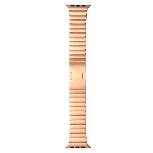 For Apple Watch 46mm / 49mm / 45mm / 44mm xDfind One Bead Stainless Steel Watch Band(Rose Gold) by xDfind