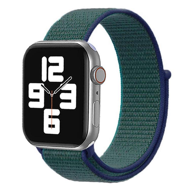 For Apple Watch 42mm / 41mm / 40mm / 38mm xDfind Nylon Loop Hook and Loop Fastener Watch Band(Dark Blue) by xDfind
