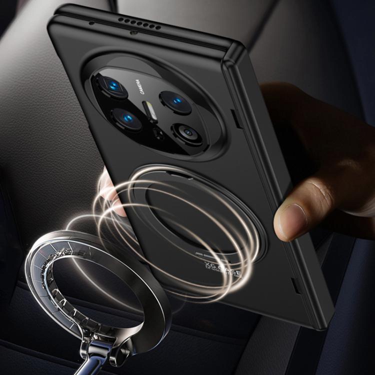 For Huawei Mate X6 GKK Integrated Magnetic Folding Hinge Ultra-thin Phone Case with Rotating Stand(Red) by GKK