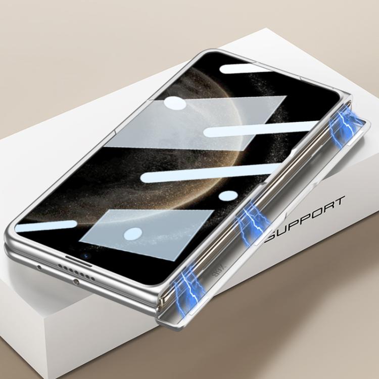 For Huawei Mate X6 GKK Integrated Magnetic Folding Hinge Ultra-thin Phone Case with Rotating Stand(Red) by GKK