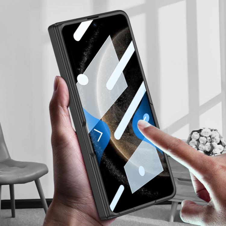 For Huawei Mate X6 GKK Integrated Magnetic Folding Hinge Ultra-thin Phone Case with Rotating Stand(Red) by GKK