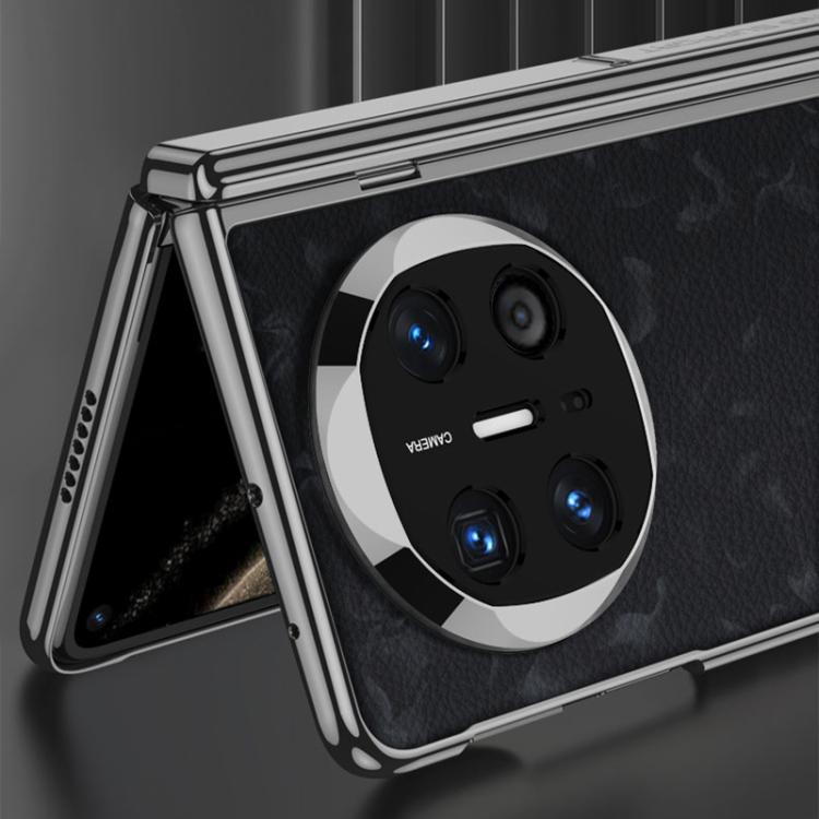 For Huawei Mate X6 GKK Integrated Magnetic Fold Hinge Phantom Leather Nebula Phone Case(Black) by GKK