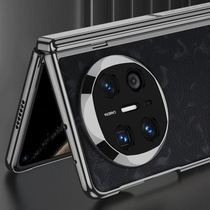 For Huawei Mate X6 GKK Integrated Magnetic Fold Hinge Phantom Leather Nebula Phone Case(Black) by GKK
