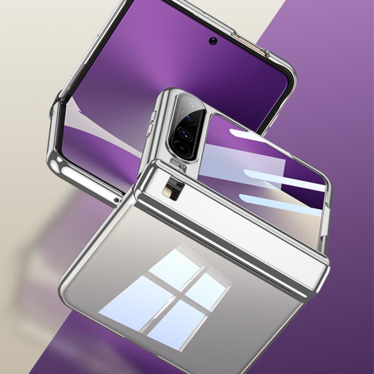 For Huawei Pura X GKK Folding Magnetic Hinge Phantom Phone Case(Silver) by GKK