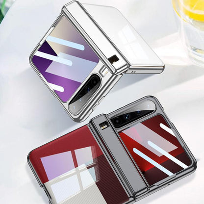 For Huawei Pura X GKK Folding Magnetic Hinge Phantom Phone Case(Silver) by GKK