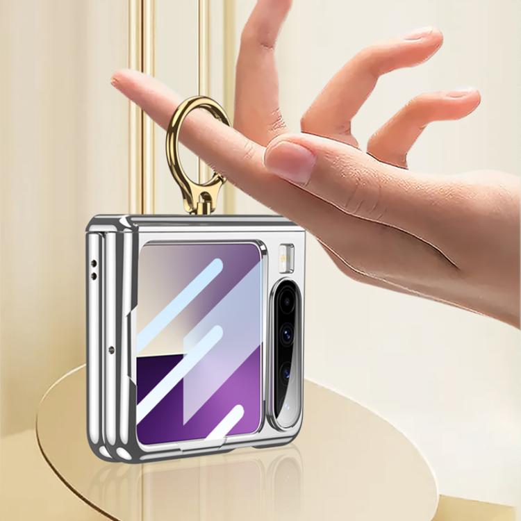 For Huawei Pura X GKK Folding Magnetic Hinge Phantom Phone Case with Ring Holder(Black) by GKK