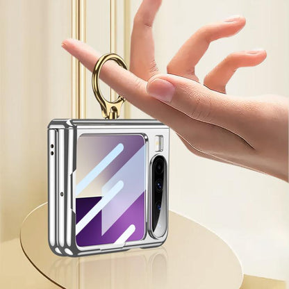 For Huawei Pura X GKK Folding Magnetic Hinge Phantom Phone Case with Ring Holder(Black) by GKK