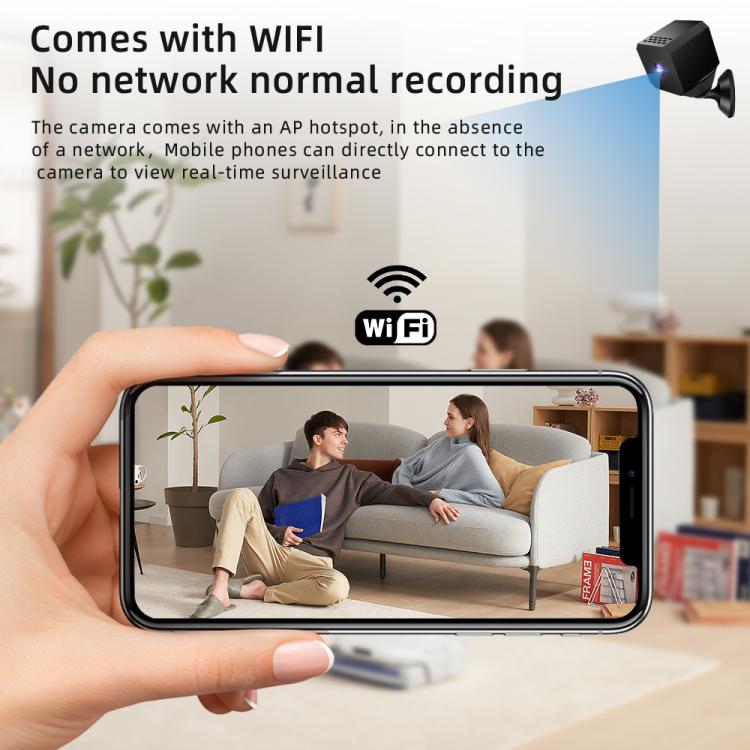 F1 1080P WiFi Mini Camera Supports Infrared Night(Black) by bashfashion