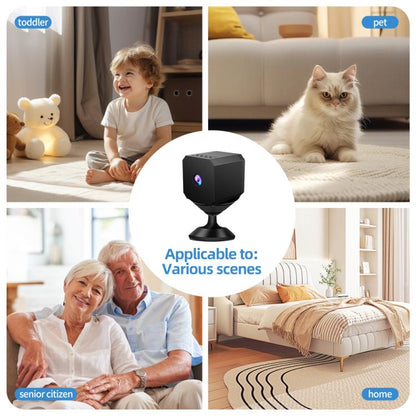 F1 1080P WiFi Mini Camera Supports Infrared Night(Black) by bashfashion