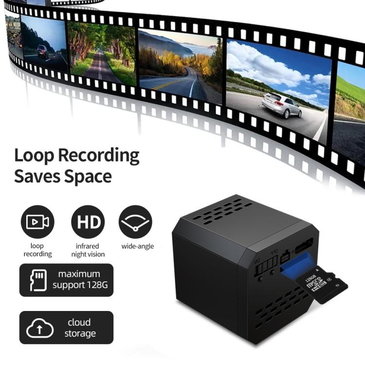 F1 1080P WiFi Mini Camera Supports Infrared Night(Black) by bashfashion