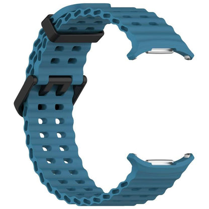 For Samsung Galaxy Watch Ultra 47mm / Ultra 2025 xDfind Ocean Hole Dual Buckle Silicone Watch Band(Rock Blue) by xDfind