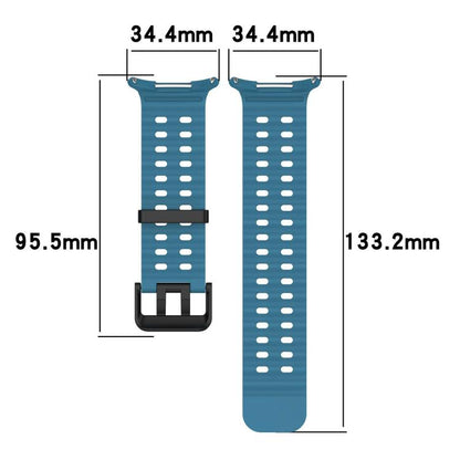 For Samsung Galaxy Watch Ultra 47mm / Ultra 2025 xDfind Ocean Hole Dual Buckle Silicone Watch Band(Rock Blue) by xDfind