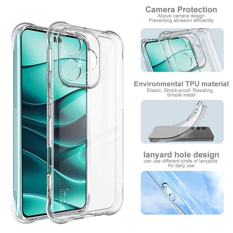 For Honor 400 Lite Global imak Shockproof Airbag TPU Phone Case(Transparent) by imak