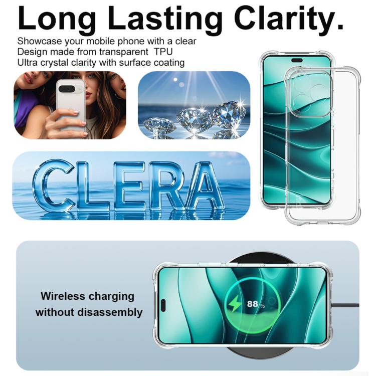 For Honor 400 Lite Global imak Shockproof Airbag TPU Phone Case(Transparent) by imak