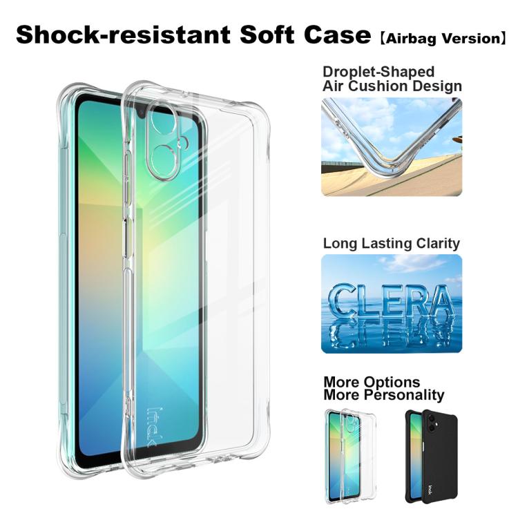 For Samsung Galaxy A06 5G imak Shockproof Airbag TPU Phone Case(Transparent) by imak