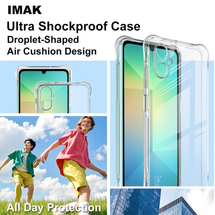 For Samsung Galaxy A06 5G imak Shockproof Airbag TPU Phone Case(Transparent) by imak