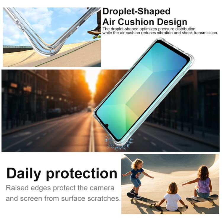 For Samsung Galaxy A06 5G imak Shockproof Airbag TPU Phone Case(Transparent) by imak