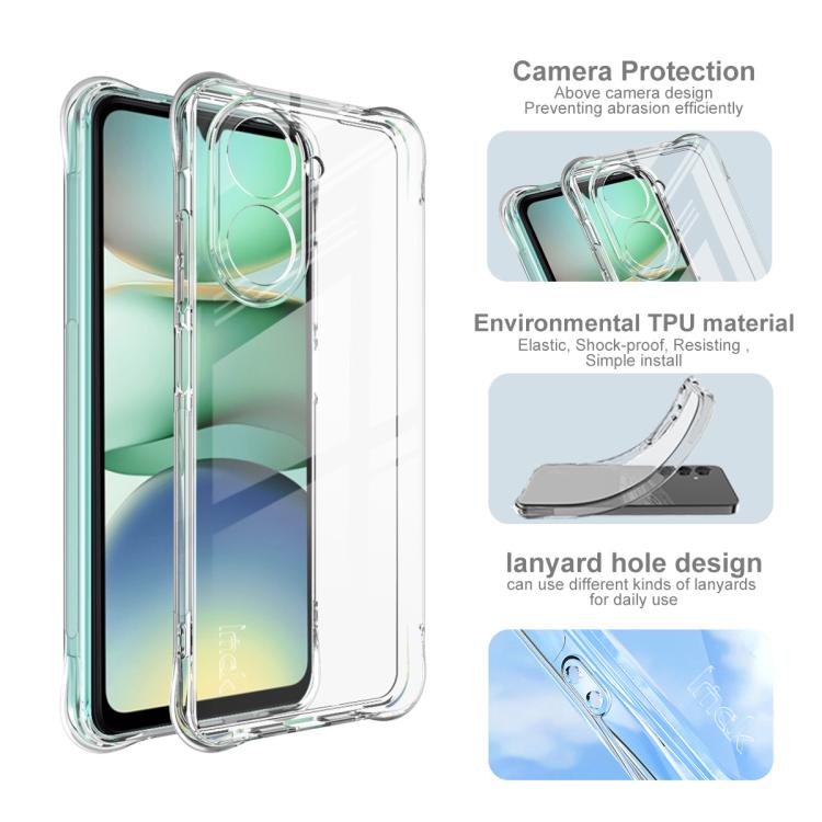 For Redmi A5 4G 171.7mm imak Shockproof Airbag TPU Phone Case(Transparent) by imak