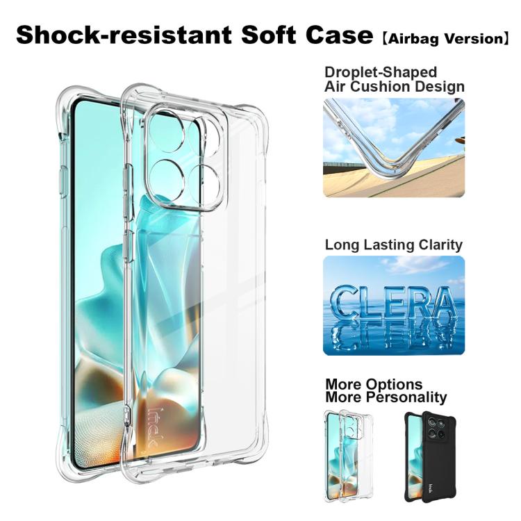 For Motorola Edge 5G 2025 imak Shockproof Airbag TPU Phone Case(Transparent) by imak