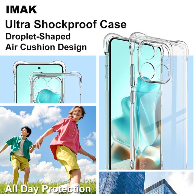 For Motorola Edge 5G 2025 imak Shockproof Airbag TPU Phone Case(Transparent) by imak