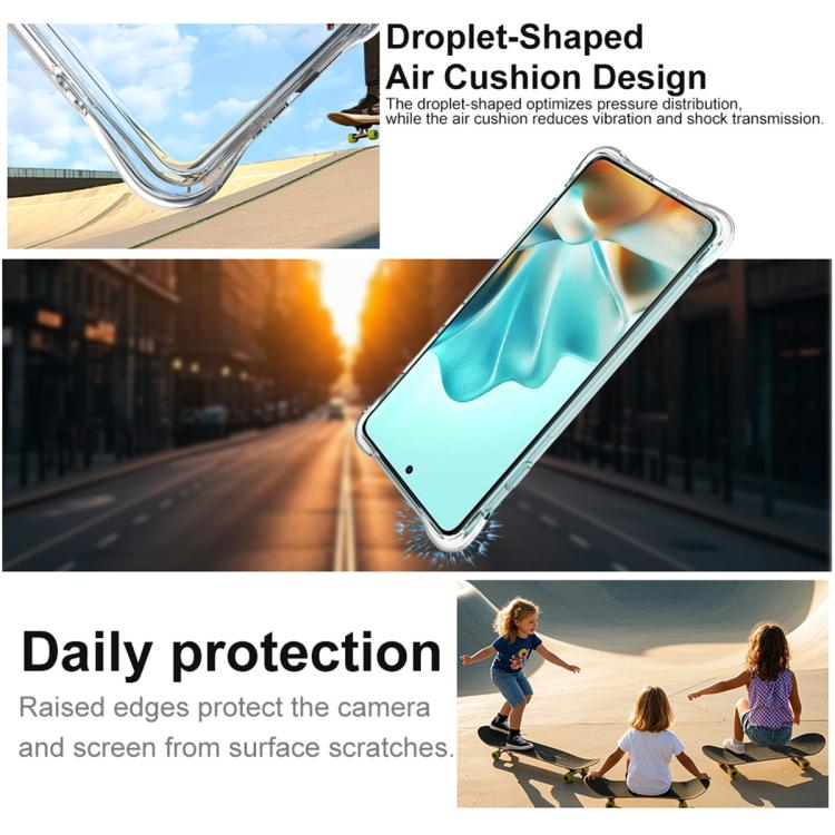 For Motorola Edge 5G 2025 imak Shockproof Airbag TPU Phone Case(Transparent) by imak